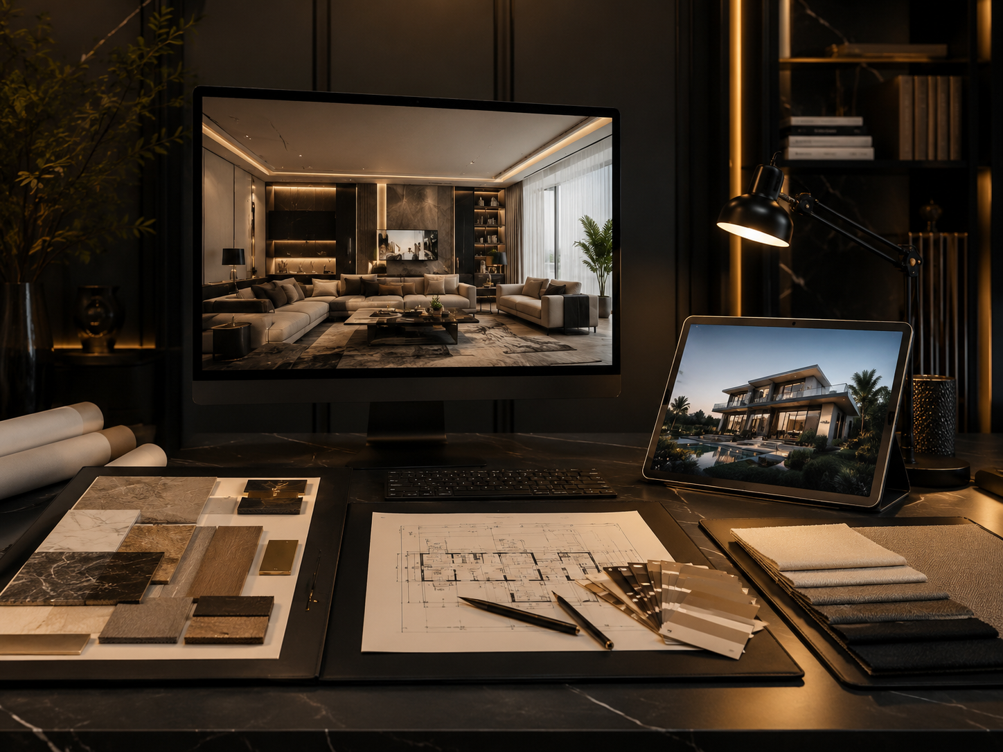Remote interior design visualization review setup