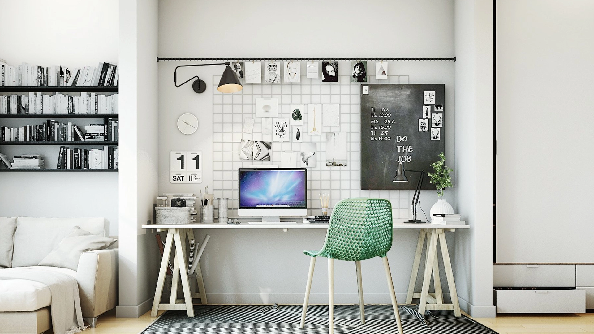 Home office interior Madhapur apartment